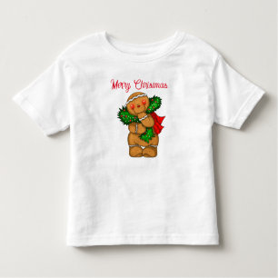 Camiseta De Bebé Toddler T-Shirt Holiday Gingerbread Persona