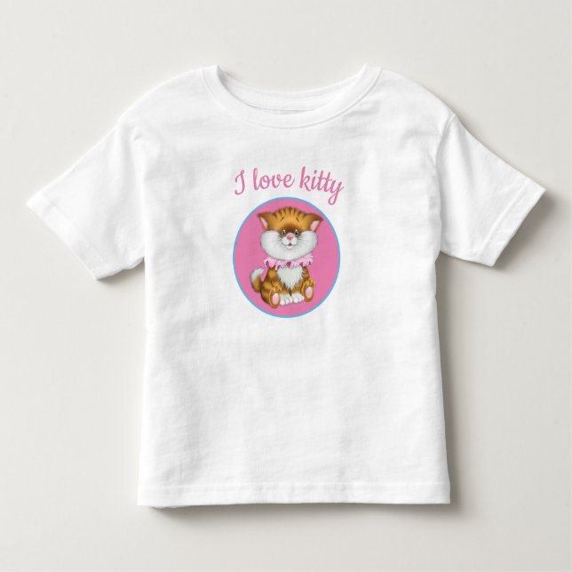 Camiseta De Bebé Toddler T-Shirt-Kitty (Anverso)