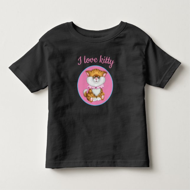 Camiseta De Bebé Toddler T-Shirt-Kitty (Anverso)