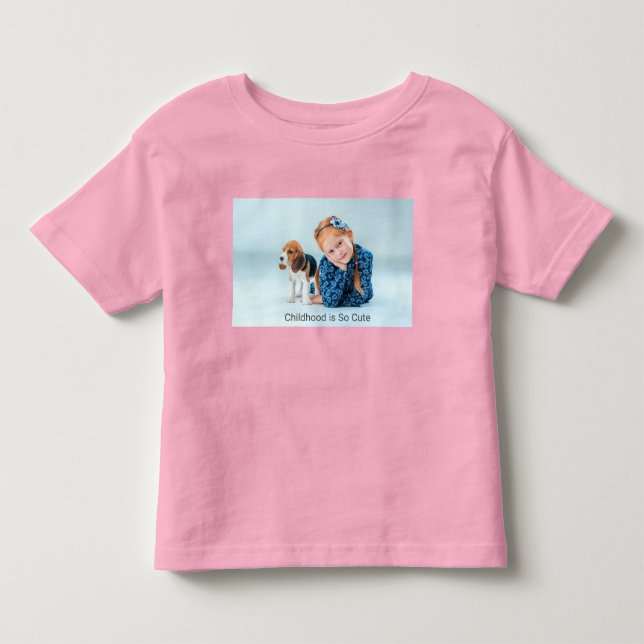 Camiseta De Bebé TODDLER T-SHIRT , la niñez es tan linda. (Anverso)