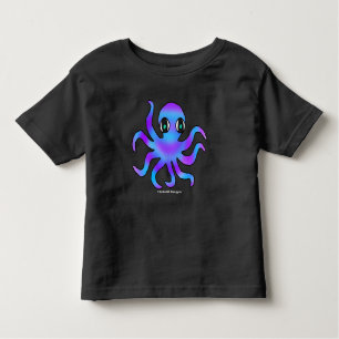 Camiseta De Bebé Toddler T-Shirt - Octopus violeta azul (v)