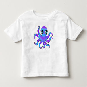 Camiseta De Bebé Toddler T-Shirt - Octopus violeta azul (w)