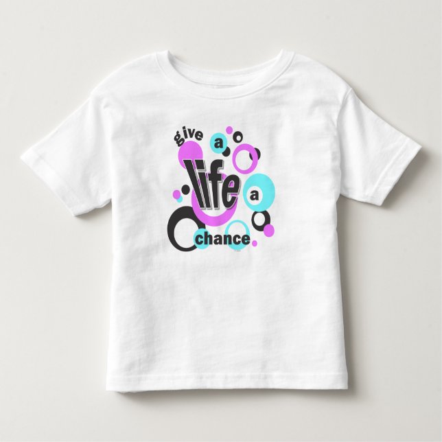 Camiseta De Bebé Toddler t-shirt with a bubbly design. (Anverso)