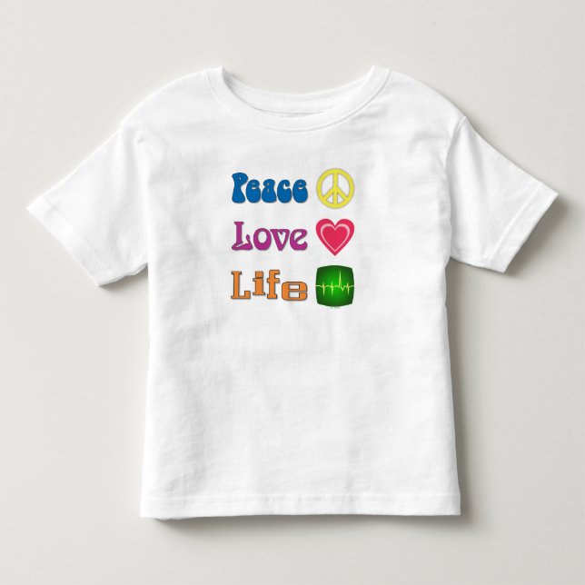 Camiseta De Bebé Toddler t-shirt with a pro-life message. (Anverso)