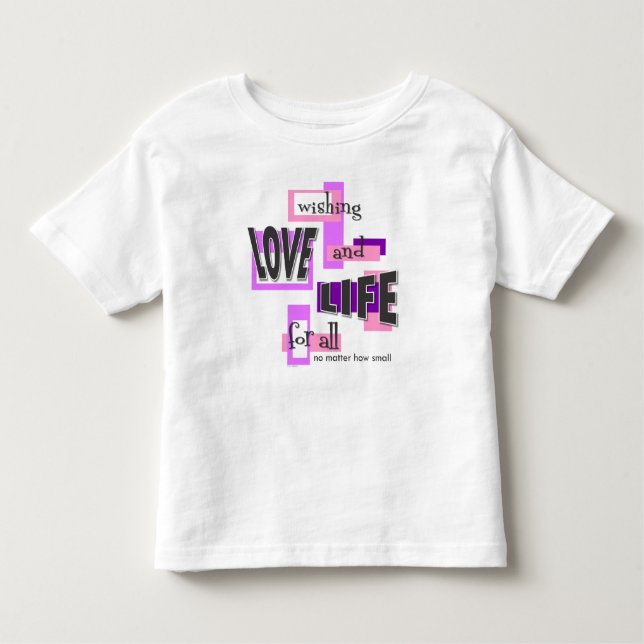 Camiseta De Bebé Toddler t-shirt with a pro-life message. (Anverso)