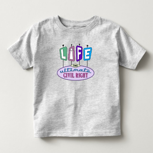 Camiseta De Bebé Toddler t-shirt with a retro design. (Anverso)