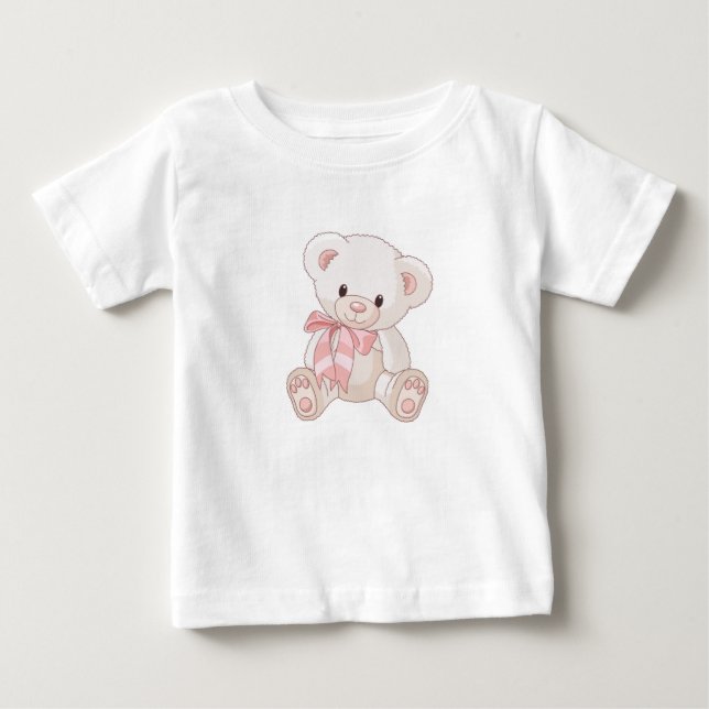 Camiseta De Bebé Toddler Teddy Bear T-Shirt (Anverso)