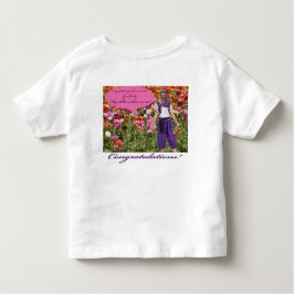 Camiseta De Bebé toddler tee. felicitaciones. ocelot/genie