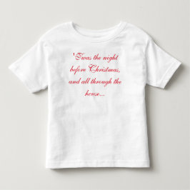 Camiseta De Bebé TODDLER XMAS TEE-design delante y atrás!
