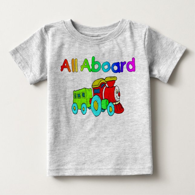 Camiseta De Bebé Todo a bordo (Anverso)