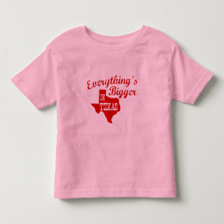 Camiseta De Bebé Todo es más grande en Texas State Shape Toddler