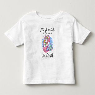 Camiseta De Bebé Todo lo que deseo es una Unicornio