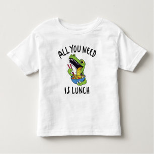 Camiseta De Bebé Todo lo que necesitas es comer.