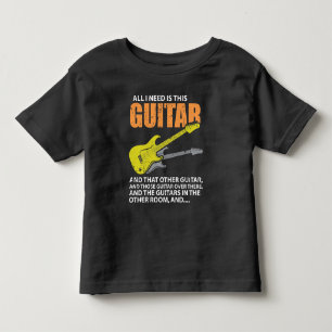 Camiseta De Bebé Todo Lo Que Necesito Es Este Guitarista De Guitarr