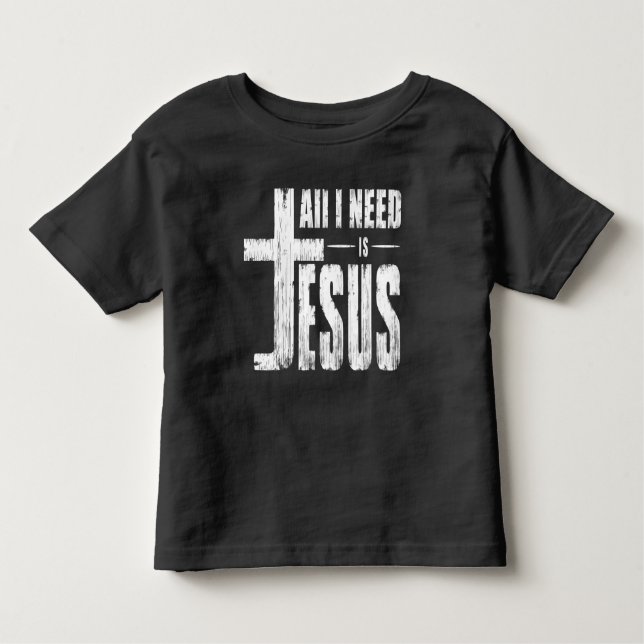 Camiseta De Bebé Todo Lo Que Necesito Es Jesús (Anverso)