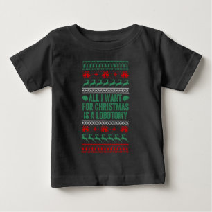 Camiseta De Bebé Todo lo que Quiero para Navidad es Lobotomía Jerse
