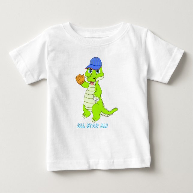 Camiseta De Bebé Todo un As Ali Gator (Anverso)