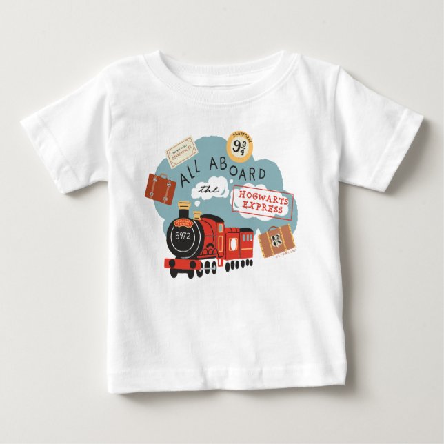 Camiseta De Bebé Todos a bordo del Hogwarts Express (Anverso)