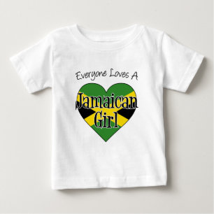 Camiseta De Bebé Todos aman a un Chica jamaiquino