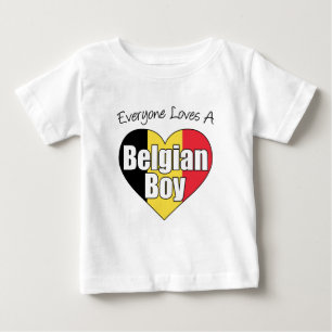 Camiseta De Bebé Todos aman a un chico belga