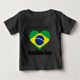 Camiseta De Bebé Todos aman a un niño brasileño