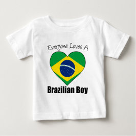 Camiseta De Bebé Todos aman a un niño brasileño
