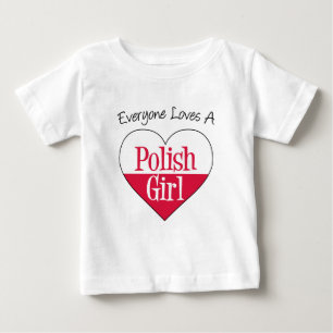 Camiseta De Bebé Todos aman al Chica polaco
