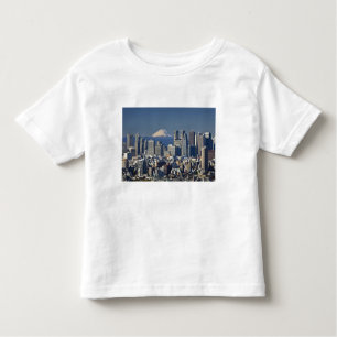 Camiseta De Bebé Tokio, distrito de Shinjuku, Monte Fuji