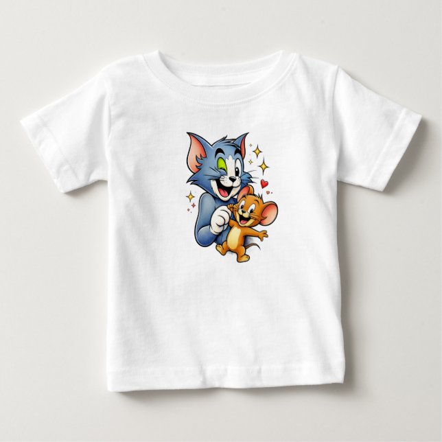camiseta de bebé tom & jerry (Anverso)