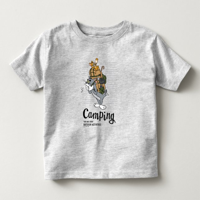 Camiseta De Bebé Tom y Jerry Camping (Anverso)