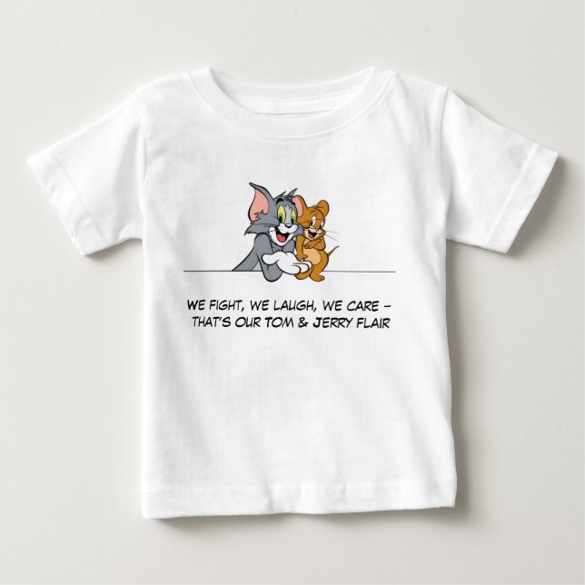 Camiseta De Bebé Tom y Jerry divertido Tee (Anverso)