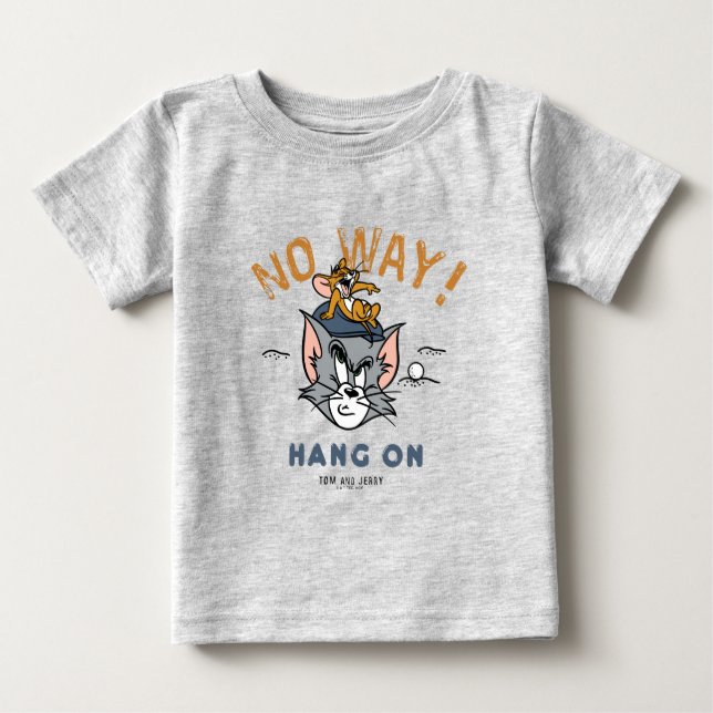 Camiseta De Bebé Tom y Jerry Golfing "De ninguna manera" (Anverso)