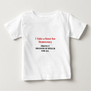 Camiseta De Bebé Tomen una rodilla por la democracia — Libertad de