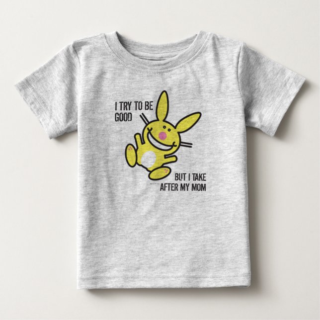 Camiseta De Bebé Tomo después de mi mamá (Anverso)