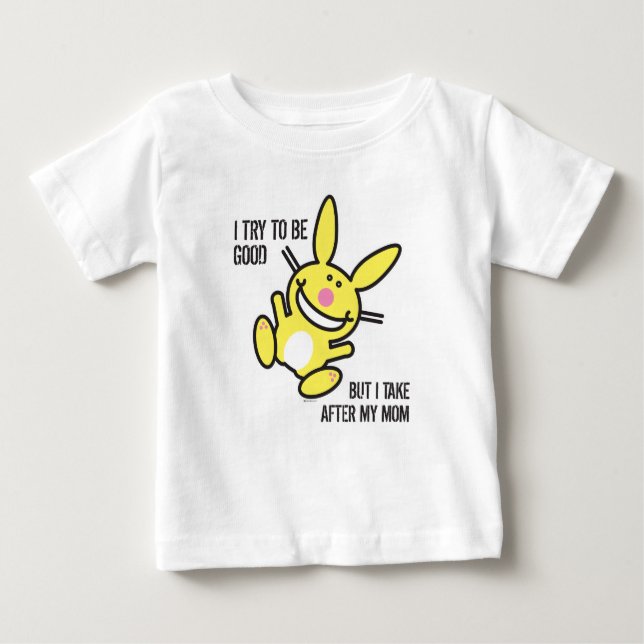 Camiseta De Bebé Tomo después de mi mamá (Anverso)