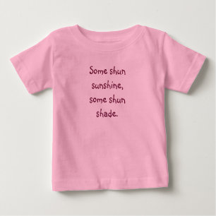 Camiseta De Bebé Tongue Twister T-Some shun sunshine Baby T-Shirt