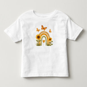 Camiseta De Bebé Tono terroso acuarela boho arcoíris
