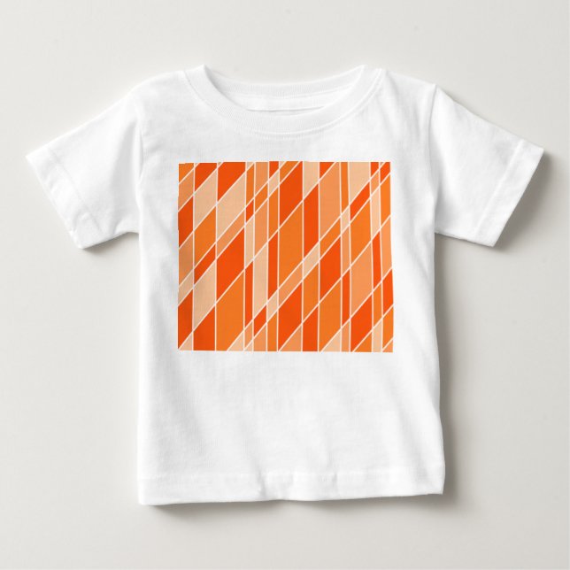 Camiseta De Bebé Tonos de Naranja (Anverso)