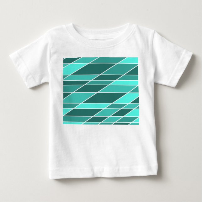 Camiseta De Bebé Tonos Verde azulados (Anverso)