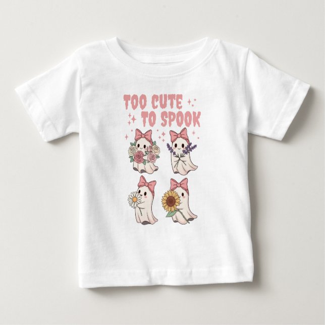 Camiseta De Bebé Too Cute to Spook (Anverso)