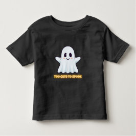 Camiseta De Bebé Too Cute To Spook – Adorable Kawaii Ghost Hallowee