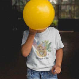 Camiseta De Bebé Too Wild to Be Five Lion Jungle Birthday