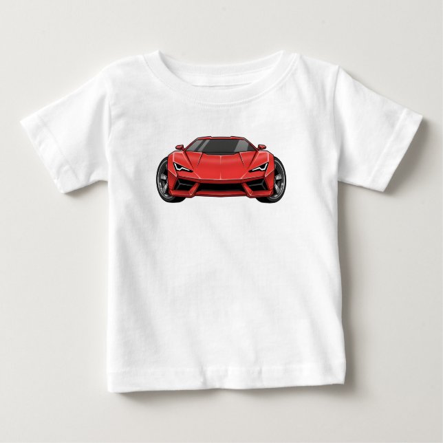 Camiseta De Bebé Toon Car Style (Anverso)
