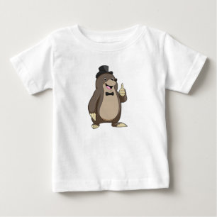 Camiseta De Bebé Topo como novio con corbata