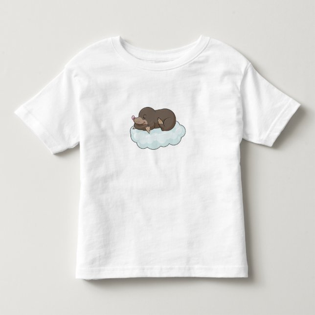 Camiseta De Bebé Topo en Nubes (Anverso)