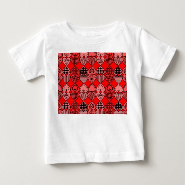 Camiseta De Bebé Topsy Turvy Hearts (Anverso)