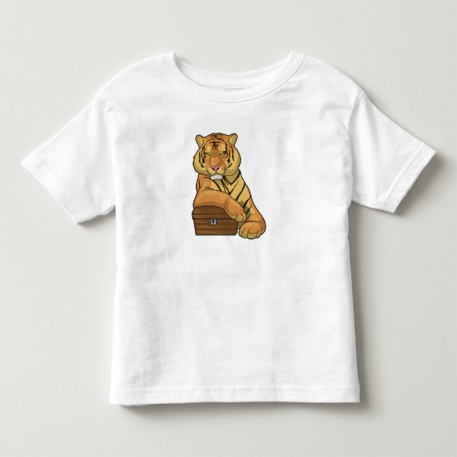 Camiseta De Bebé Tórax Tiger Treasure (Anverso)