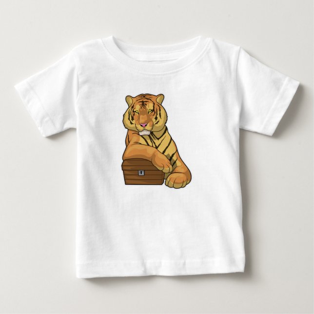 Camiseta De Bebé Tórax Tiger Treasure (Anverso)