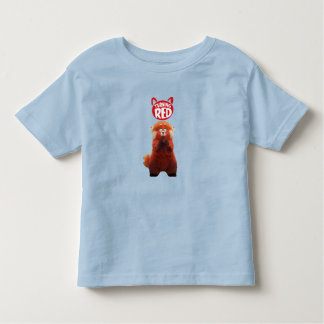 Camiseta De Bebé Tornándose el oso rojo rosado