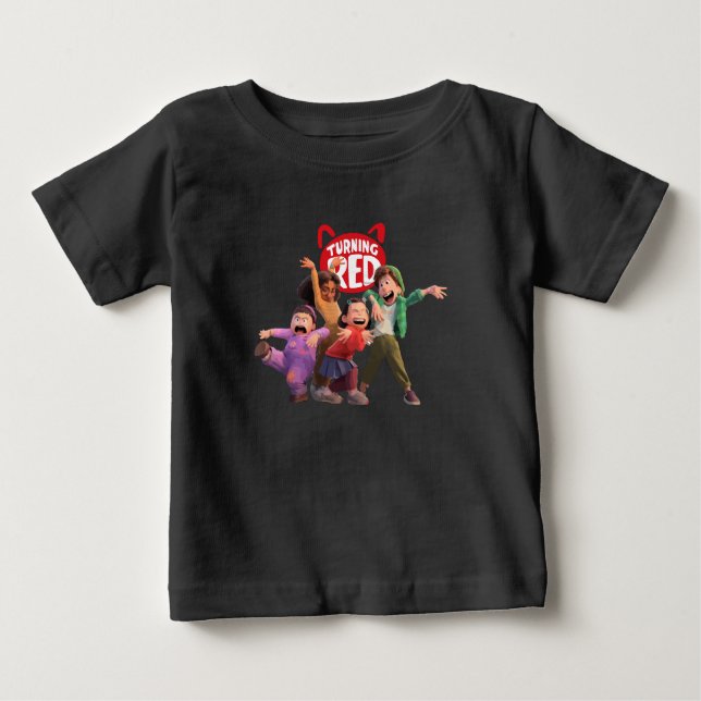 Camiseta De Bebé Tornándose la teta roja (Anverso)